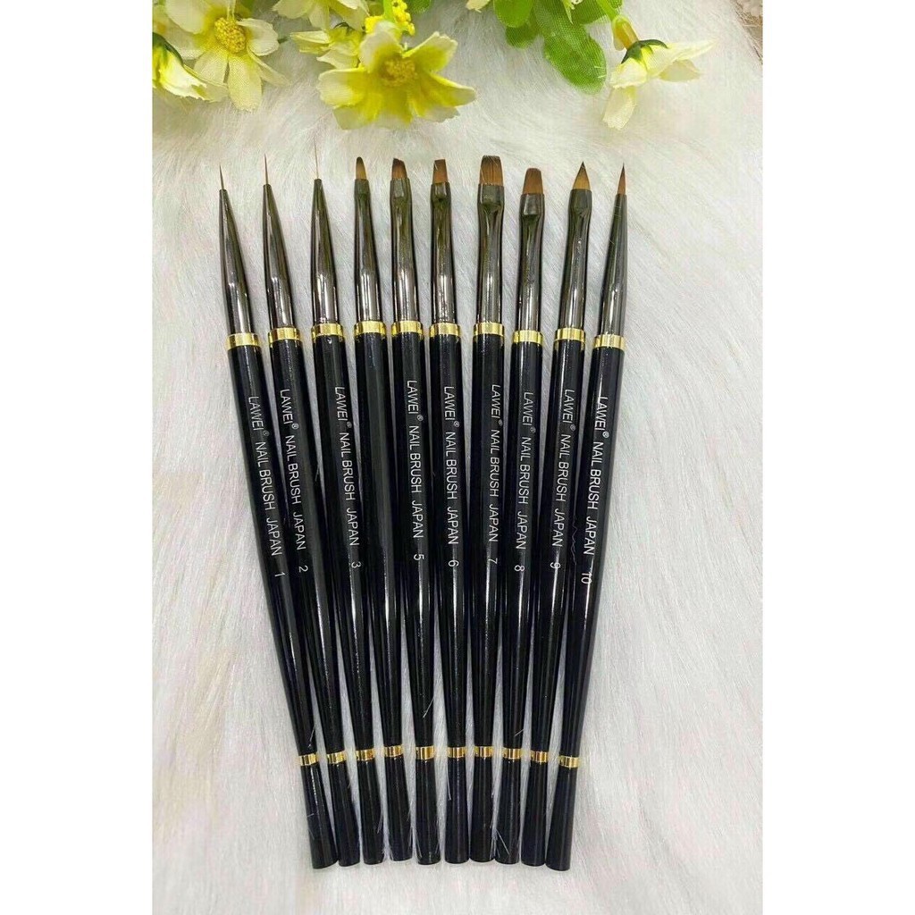 Bộ Cọ Nail LAWEI Nhật Bản