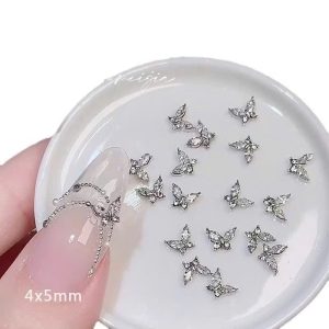 Charm nail bướm đá trang trí móng túi 10 charm