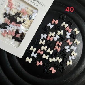 Charm nơ nail từng mẫu đa dạng