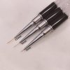 Cọ Vẽ Móng Nét Siêu Thẳng Size 6, 9, 11mm sử dụng