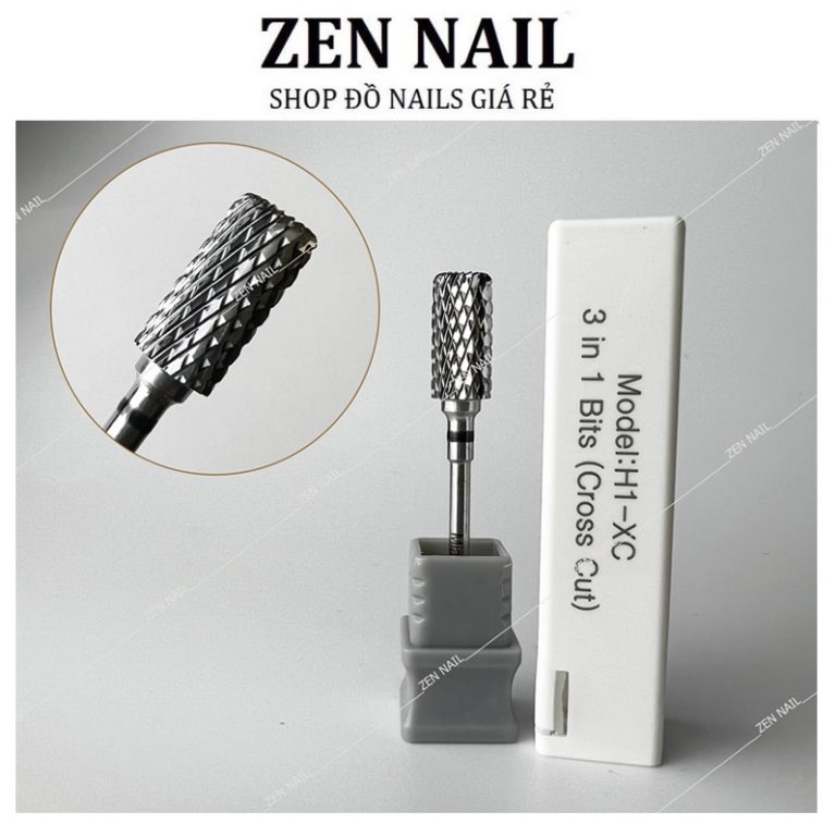 Đầu mài phá gel, phá bột nail mạ titan vàng