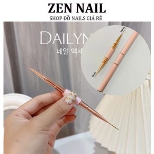 Cọ nét 2 đầu siêu dài cán hồng