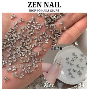 Charm nail , charm bướm đá trang trí móng , túi 10 charm