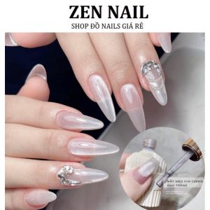 Sơn gel mắt mèo ánh trăng , sơn gel trắng ánh trai 15 ml