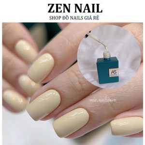 Sơn gel móng tay màu trắng sữa chua, 15ml