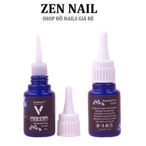 Nước làm sáng đá nail Diamond Clean Glue - nước tháo đá nail chuyên dụng cho dân làm móng (20ml)