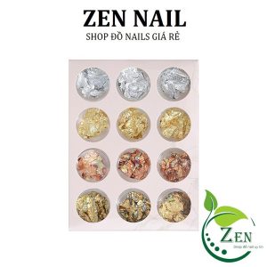 Giấy nhún nail , giấy nhún vàng bạc -  Ẩn Gel siêu xinh
