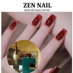 Sơn gel mắt mèo kim cương đỏ , chai 15 ml