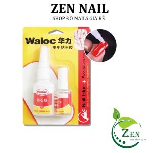 Keo Waloc gắn móng đính đá siêu chắc bộ 2 chai