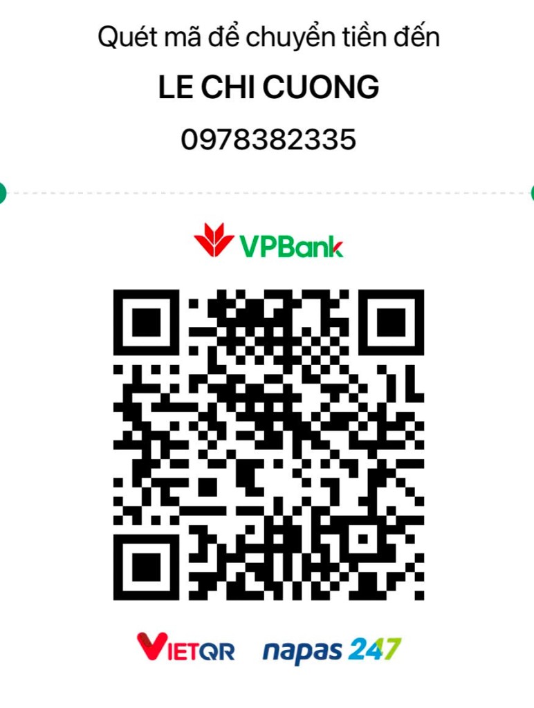 QR chuyển khoản VPBank - LE CHI CUONG - Nail Giá Rẻ