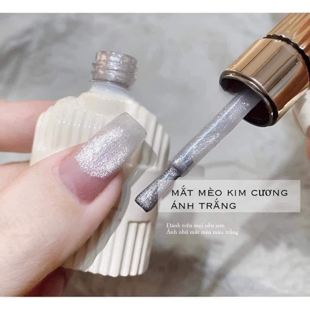 Hướng dẫn sử dụng sơn gel mắt mèo ánh trăng trắng 15ml