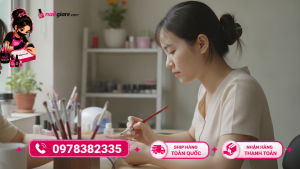 Cọ Ombre Cán Gỗ Đầu Tròn Jeliva — Cọ Ombre Cán Gỗ Đầu Tròn Jeliva | Nail Giá Rẻ